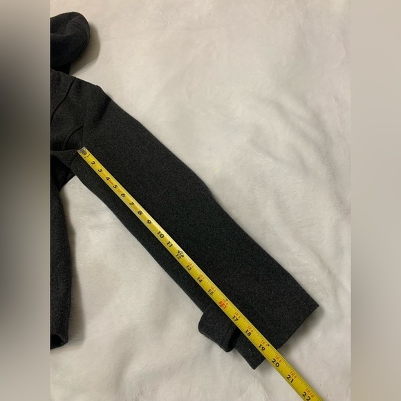 Net Collection Women's Stylish Pea Coat Jacket Hood Pockets Gray Wool Size 8 - Picture 7 of 9